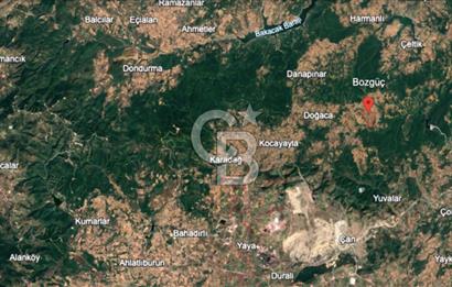 Çanakkale Çan Bozguç Köyünde Satılık Doğa Manzaralı Tarla