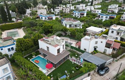 BODRUM TÜRKBÜKÜ'NDE KİRALIK MÜSTAKİL BAHÇELİ & HAVUZLU LÜKS 4+1 VİLLA