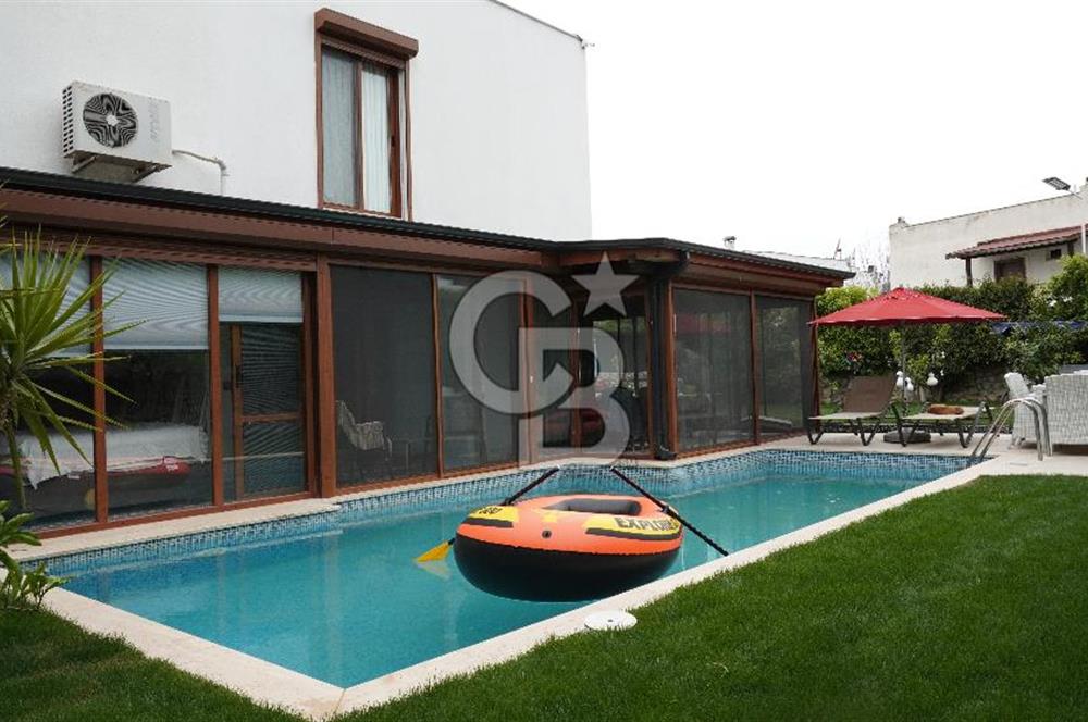 BODRUM TÜRKBÜKÜ'NDE KİRALIK MÜSTAKİL BAHÇELİ & HAVUZLU LÜKS 4+1 VİLLA