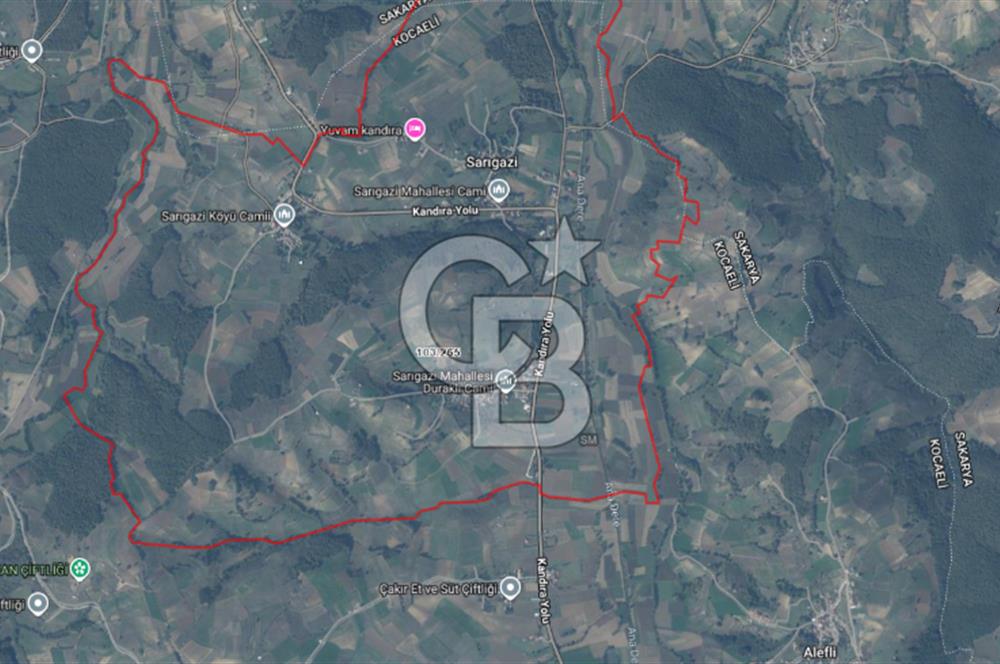Kandıra Sarıgazide Merkeze Yakın 302 m² Yatırımlık Tarla