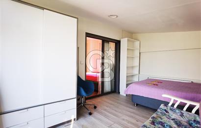 Bornova Küçükpark'ta 2+1 eşyalı kiralık dubleks daire