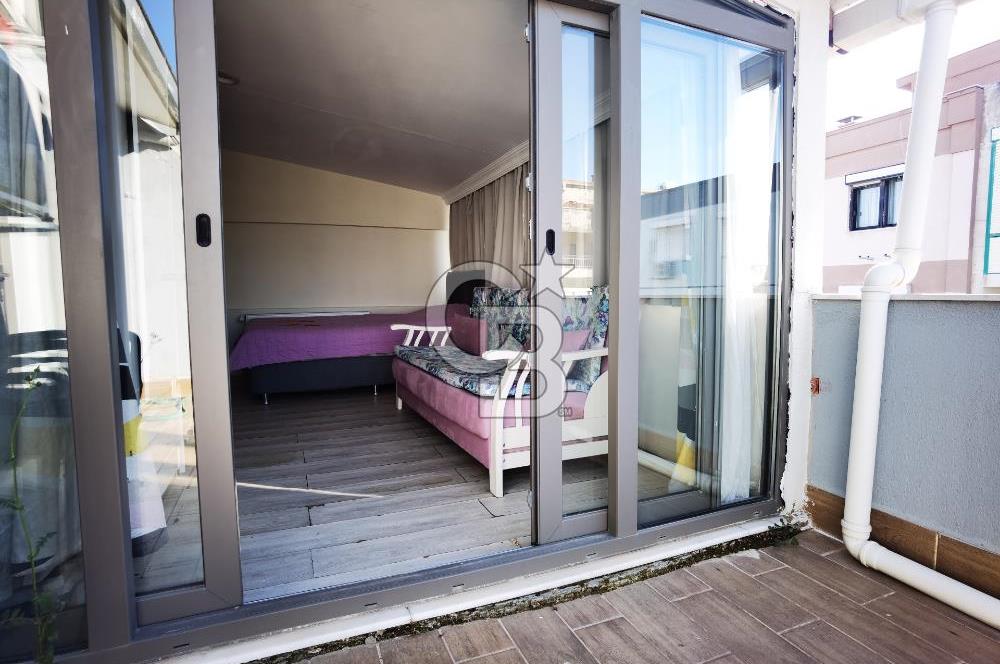 Bornova Küçükpark'ta 2+1 eşyalı kiralık dubleks daire