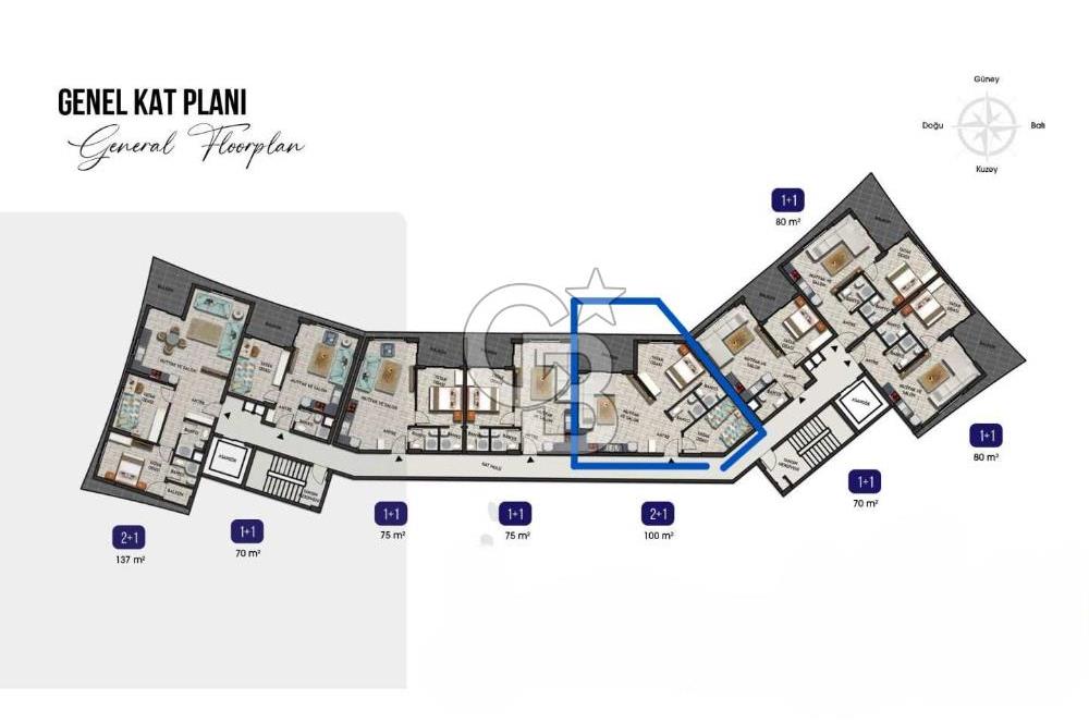 Ayaş da Marka Projede Deniz Manzaralı Sıfır Satılık 2+1 Yazlık Daire