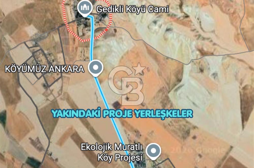Polatlı Gedikli 6 Dönüm Villa Arsası 4 Villa İzni Altyapı Var