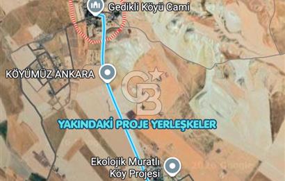 Polatlı Gedikli 6 Dönüm Villa Arsası 4 Villa İzni Altyapı Var