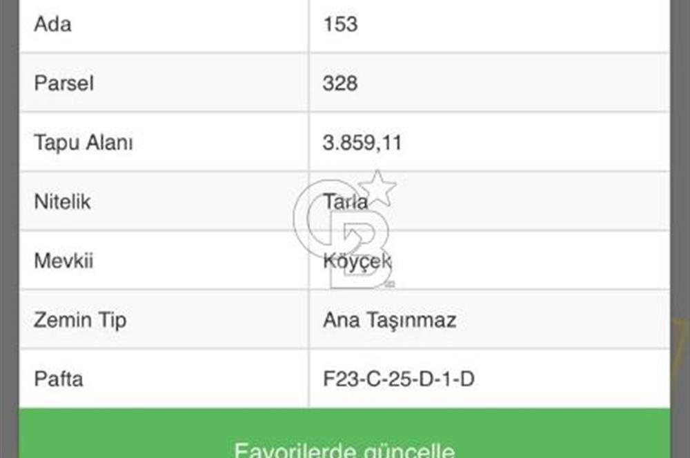 Kocaeli Kandıra Selametli satılık 3859 m2 arazi 