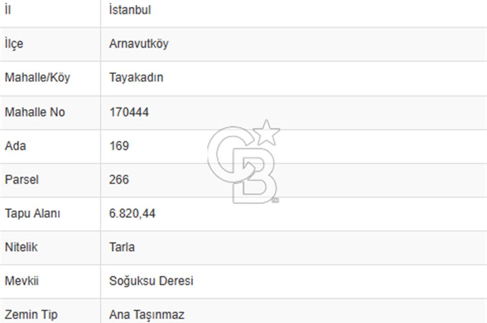 Arnavutköy Tayakadın'da Yatırımlık Satılık 347m2 Fırsat Arazi