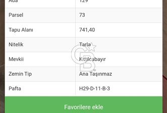 Satılık Tek Tapu Kök Tapu TAI-TUSAŞ'a Yakın Arazi - 11 - 348917