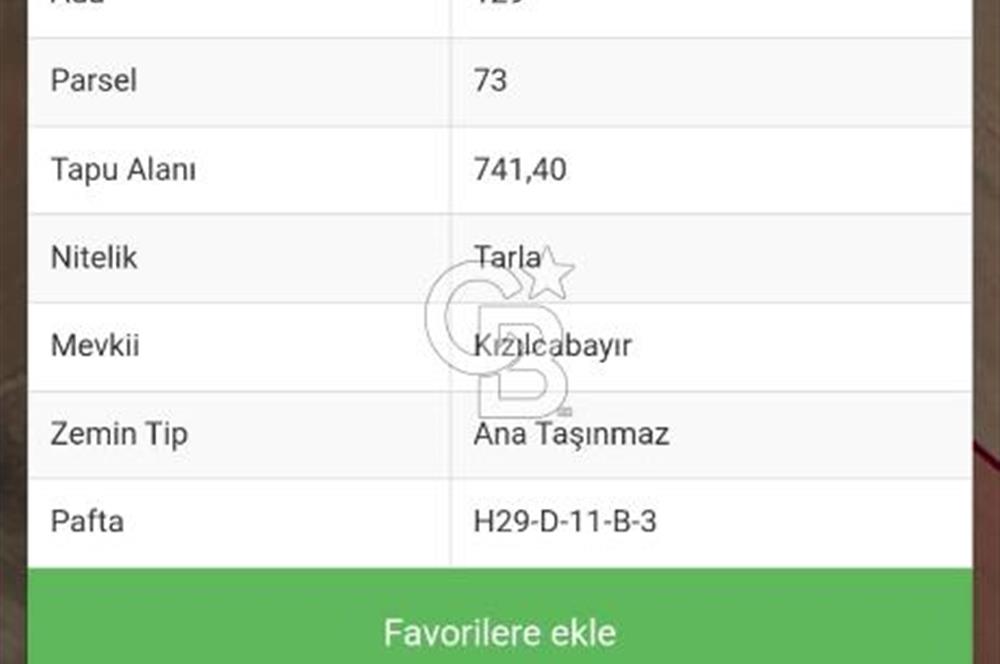 Satılık Tek Tapu Kök Tapu TAI-TUSAŞ'a Yakın Arazi