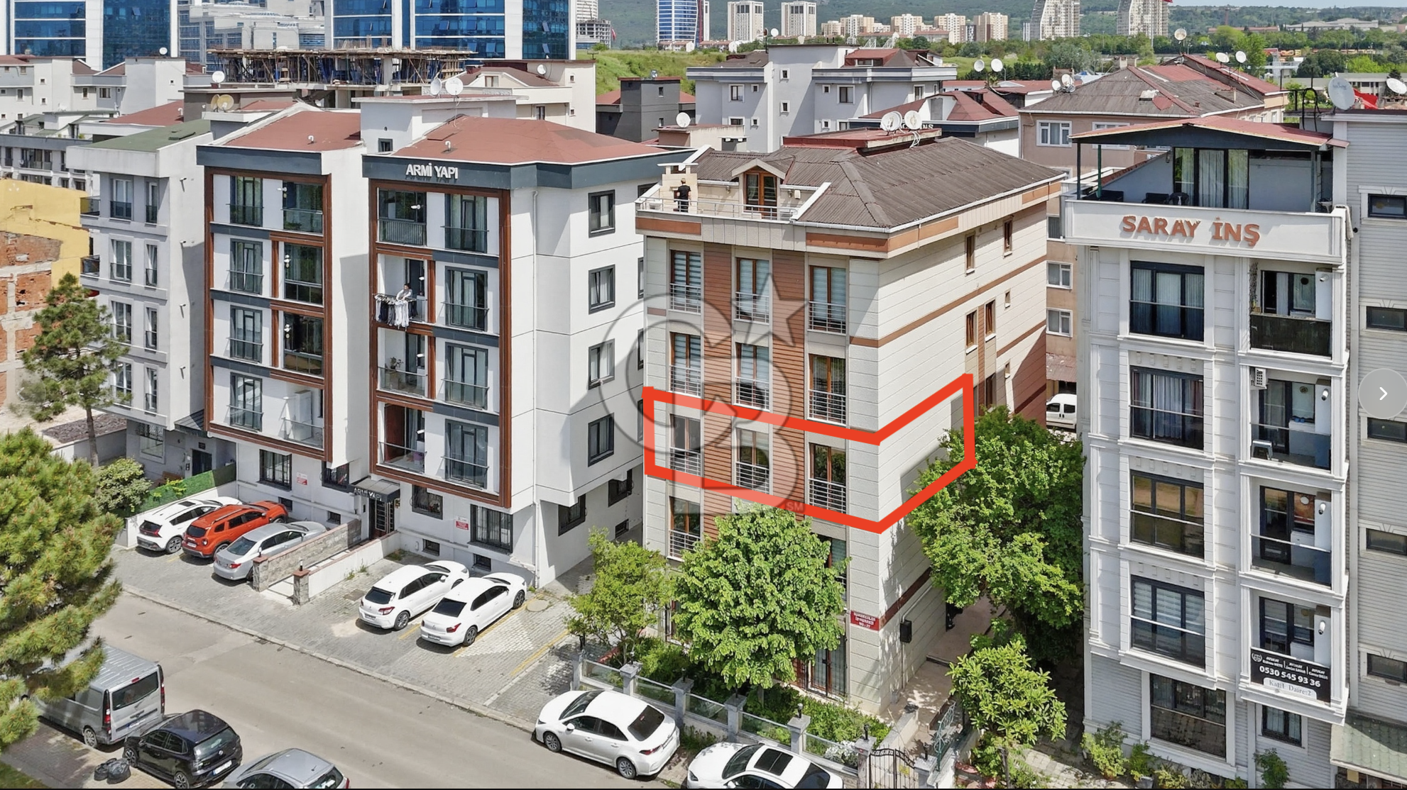 Satılık Anadolu Adliyesine komşu 2+1 daire