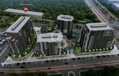 CUMHURİYET MAH. İSTPORT TERRACE EŞYALI KİRALIK 10.KAT 1+1