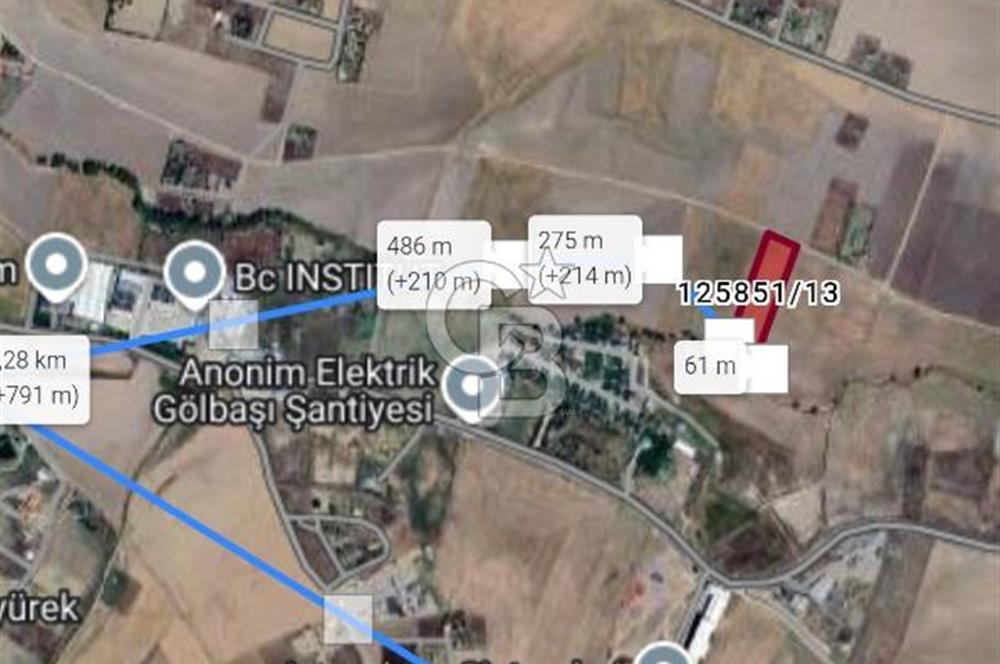 GÖLBAŞI YAVRUCUK MAHALLESİNDE TEK TAPOU 7491 M2 SATILIK TARLA