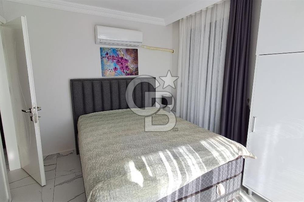 Akbükte Kiralık Deniz Manzaralı 3+1 Bahçe Tripleks