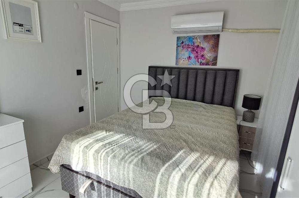 Akbükte Kiralık Deniz Manzaralı 3+1 Bahçe Tripleks
