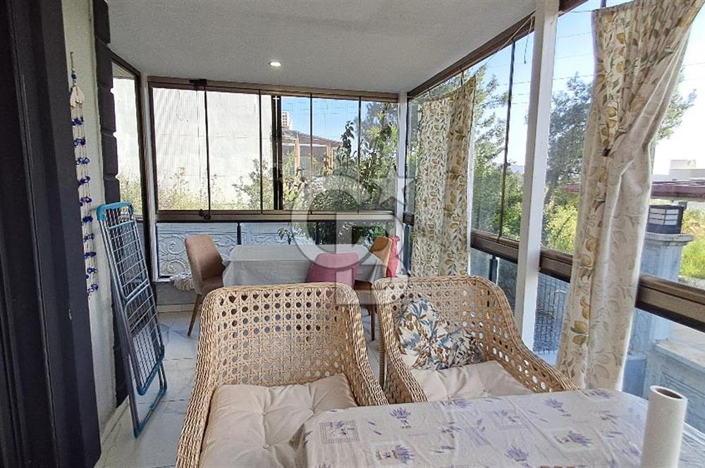 Akbükte Kiralık Deniz Manzaralı 3+1 Bahçe Tripleks