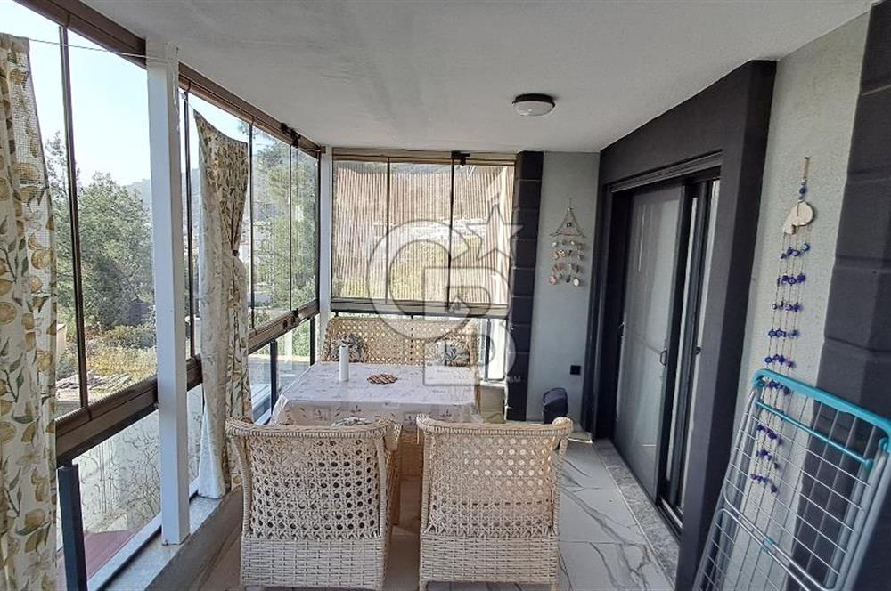 Akbükte Kiralık Deniz Manzaralı 3+1 Bahçe Tripleks