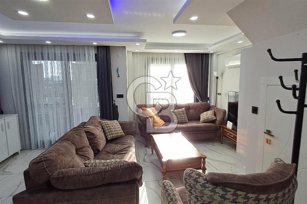 Akbükte Kiralık Deniz Manzaralı 3+1 Bahçe Tripleks
