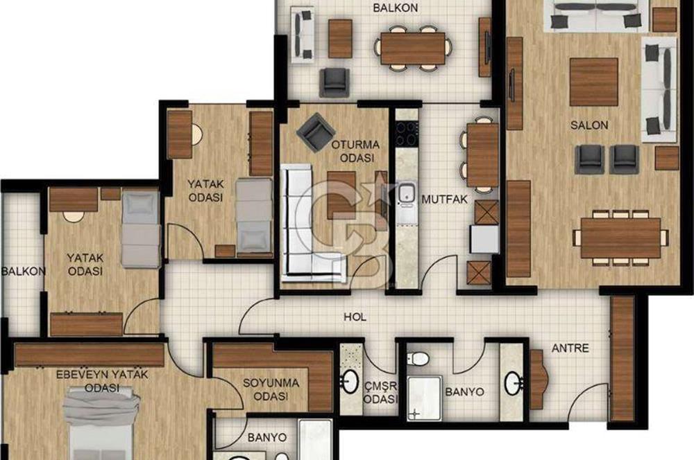 Bursa Nilüfer Balat Mah. ONA 162 Sitesi'nde Satılık 4+1 Daire