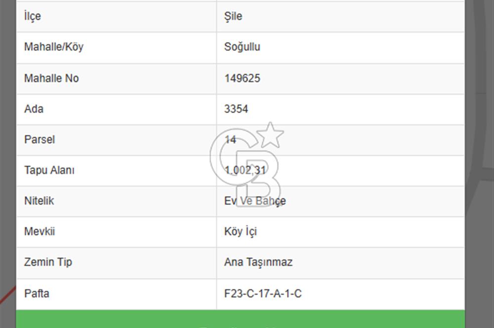  Şile Soğullu İhsanoğlu Köyü 1 Dönüm Bahçe İçinde Köy Evi