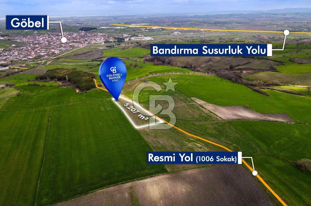 CB EAGLE'DAN SUSURLUK GÖBEL'DE SATILIK 5.207 m² TARLA