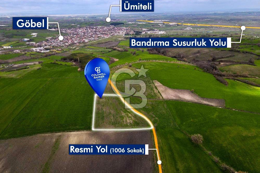 CB EAGLE'DAN SUSURLUK GÖBEL'DE SATILIK 8000 m² TARLA