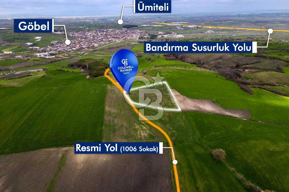 CB EAGLE'DAN SUSURLUK GÖBEL'DE SATILIK 8.125 m² TARLA