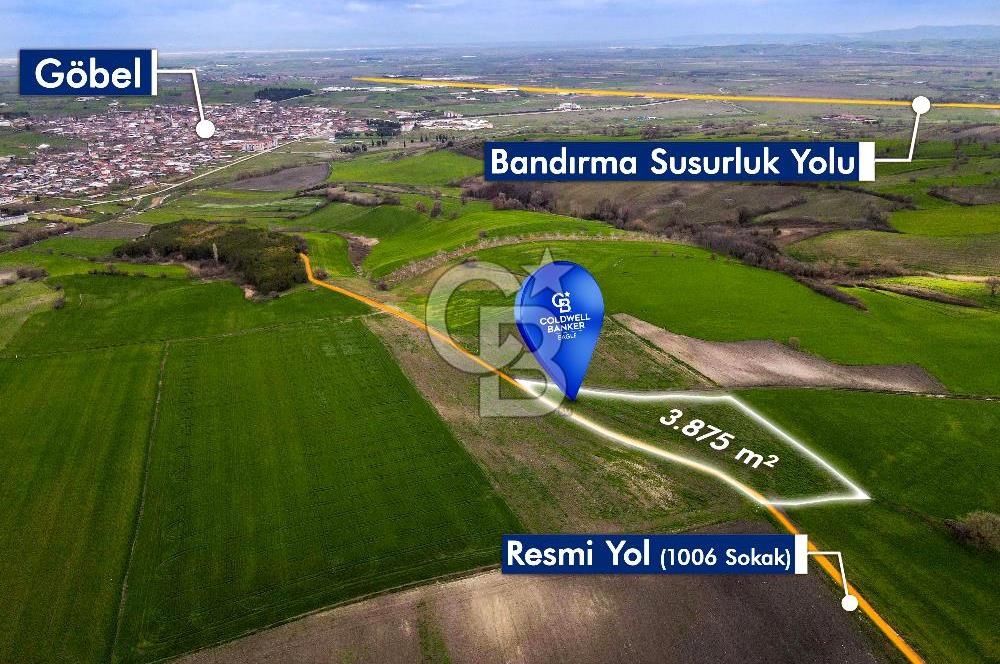 CB EAGLE'DAN SUSURLUK GÖBEL'DE SATILIK 3.875 m² TARLA