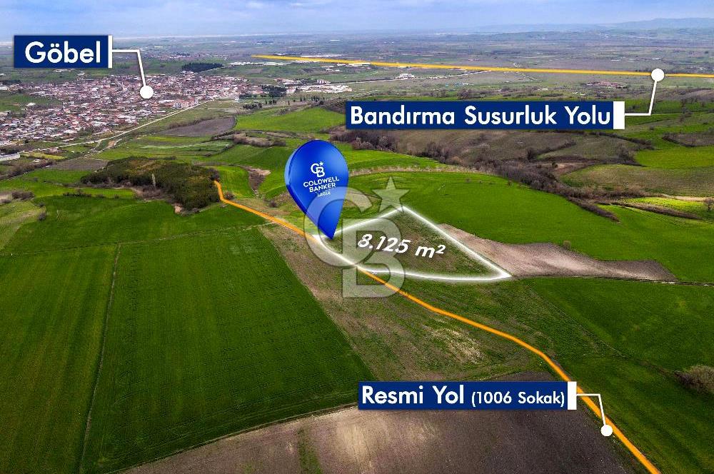 CB EAGLE'DAN SUSURLUK GÖBEL'DE SATILIK 8.125 m² TARLA