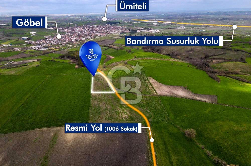 CB EAGLE'DAN SUSURLUK GÖBEL'DE SATILIK 5.207 m² TARLA