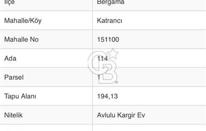 İzmir Bergama Köy Merkezinde Satılık Müstakil Ev Ve Arası