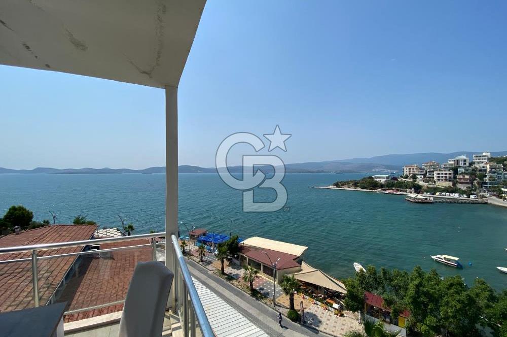 GÜLLÜK'TE DENİZE SIFIR ÖNÜ AÇIK FULL DENİZ MANZARALI GENİŞ 3+1