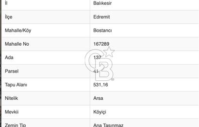 EDREMİT BOSTANCIDA SEÇKİN BİR YATIRIM FIRSATI!