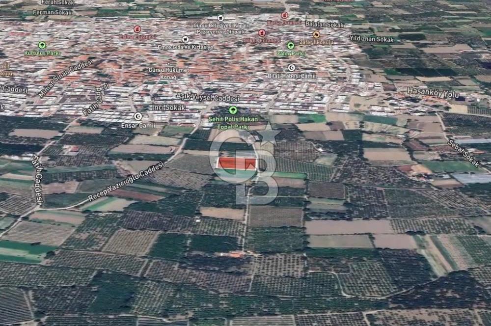 GÜRSU’DA İMARA 200 METRE MESAFEDE SATILIK FIRSAT TARLA