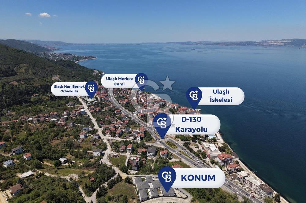 CB ENVOY’dan GÖLCÜK ULAŞLI’da SATILIK BOĞAZ MANZARALI 4+1 VİLLA