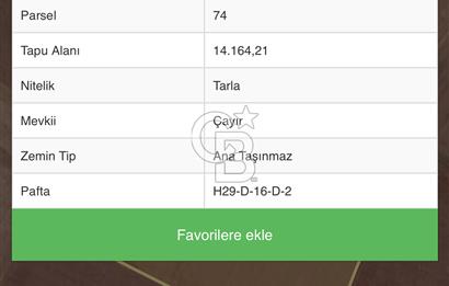 SİNCAN İLYAKUT KÖYÜNDE SATILIK ARDA 