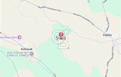 Edirne Uzunköprü Kırkkavak Köyünde 3900 M² Satılık Tarla