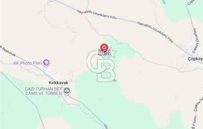Edirne Uzunköprü Kırkkavak Köyünde 3050 M² Satılık Tarla