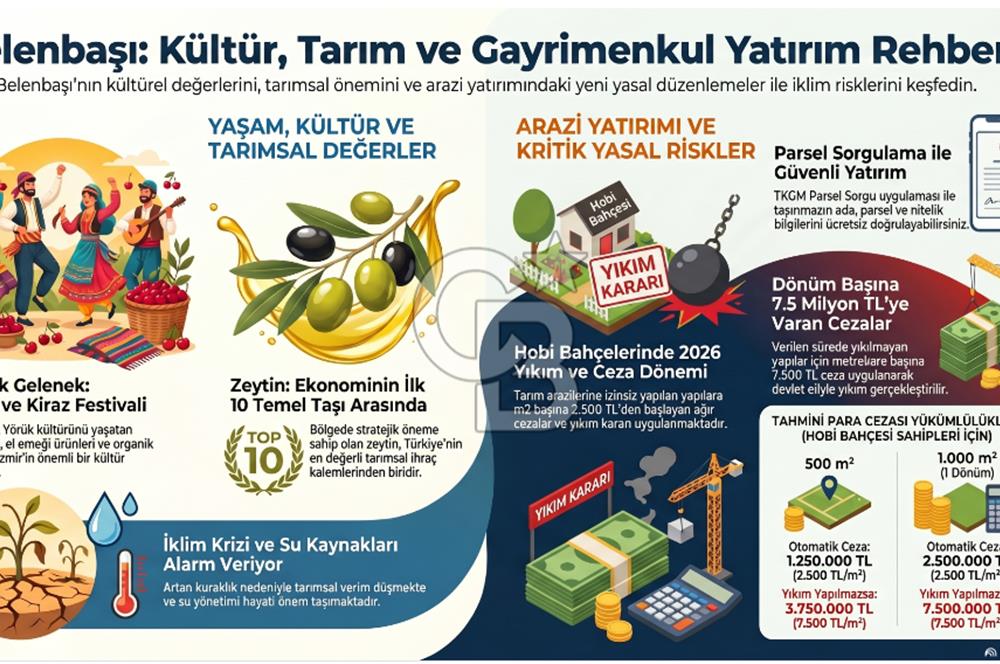 Belenbaşı’nda Hazır Bahçe! Meyveler Dalında, Evinizin Temeli Atılmış..
