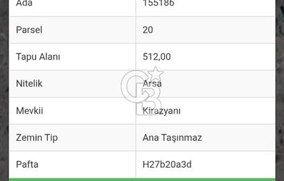 BEYPAZARI KARAŞAR KİRAZYANI MEVKİNDE SATILIK VİLLA ARSASI