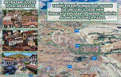BEYPAZARI'NDA YATIRIMLIK 10.585 MT2 YOL CEPHELİ KÖYE 950 MT