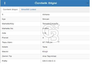 TEMELLİ ÇOKÖREN PLANLANAN OTOBANA YAKIN 19738M2 YATIRIMLIK TARL
