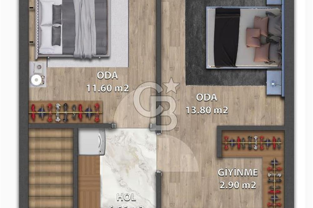 İKON ÇAKIRLAR'DA ARAKAT LOFT DAİRE 2+1