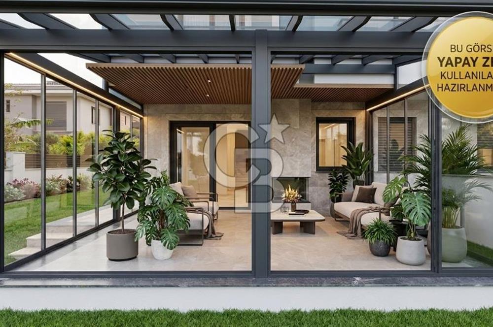 Çeşme Çiftlikte Havuzlu ve Şömineli Satılık 4+1 Villa