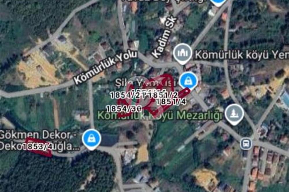 ŞİLE KÖMÜRLÜKTE 1305 M2 YERLEŞİK ALANDA ARSA