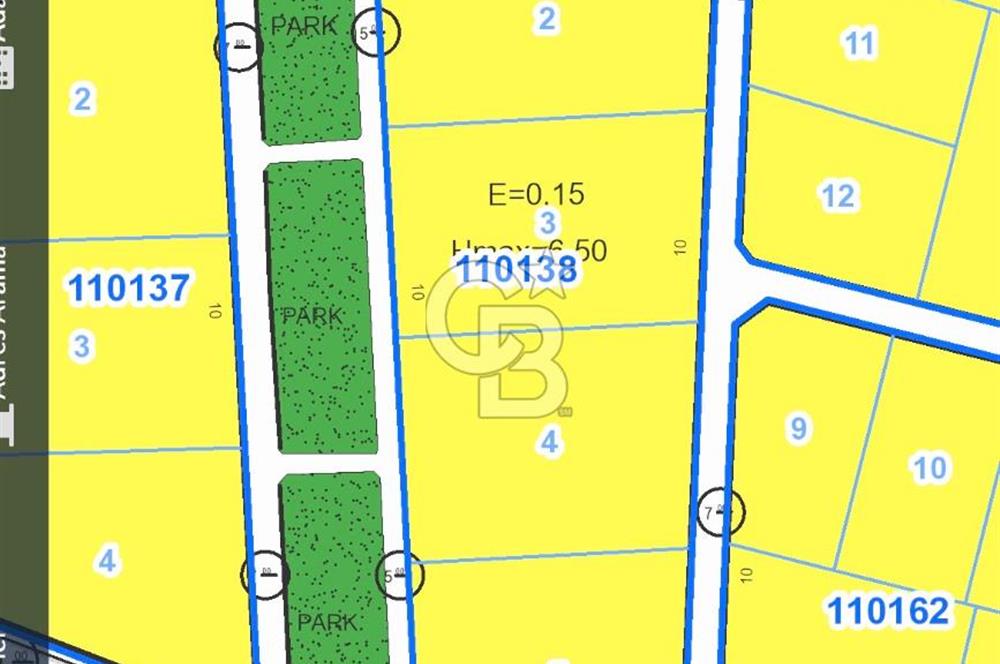 Hacılar 3000 m2 villa imarlı tek tapu
