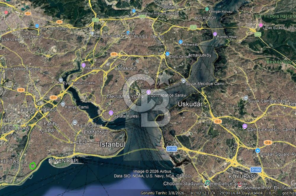 FATİH HACIHÜSEYİNAĞA, DENİZE 150M DENİZ MANZARALI 121M2 MÜSTAKİL