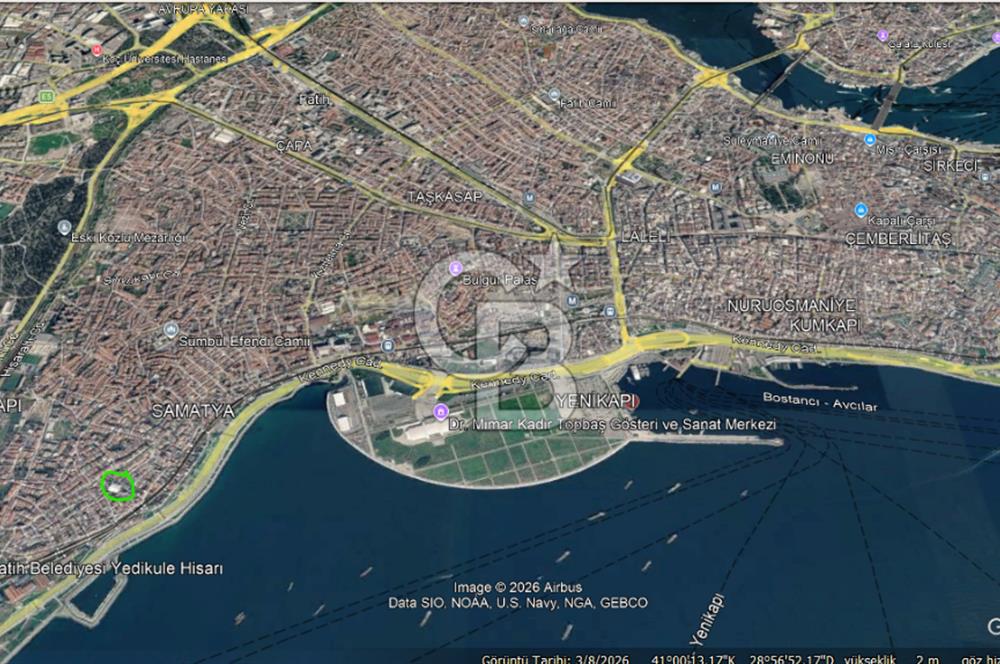 FATİH HACIHÜSEYİNAĞA, DENİZE 150M DENİZ MANZARALI 121M2 MÜSTAKİL