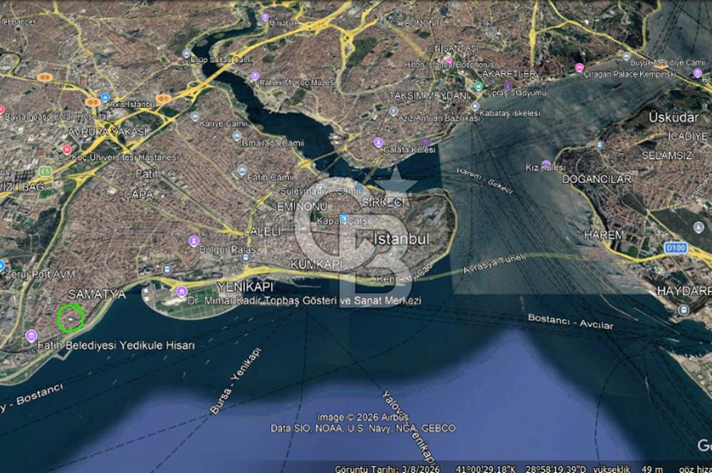FATİH HACIHÜSEYİNAĞA, DENİZE 150M DENİZ MANZARALI 121M2 MÜSTAKİL