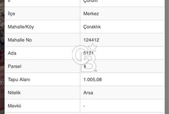 Çorum Merkezde Villa İmarlı Satılık Arsa - 9 - 350360