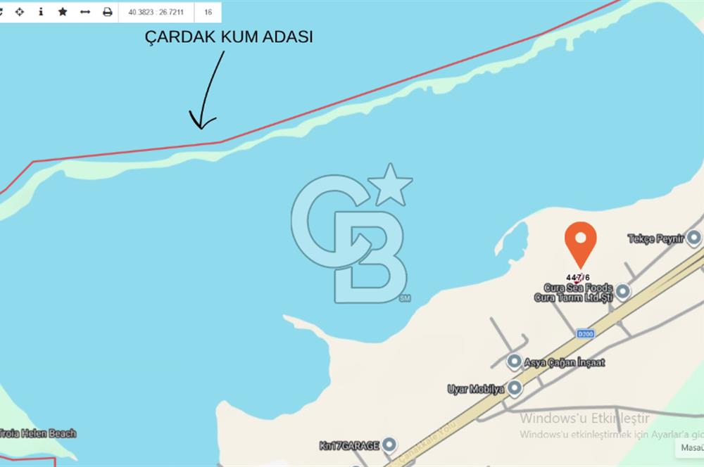 Lapseki Çardak'ta Satılık 2 Kat Villa İmarlı Müstakil Parsel
